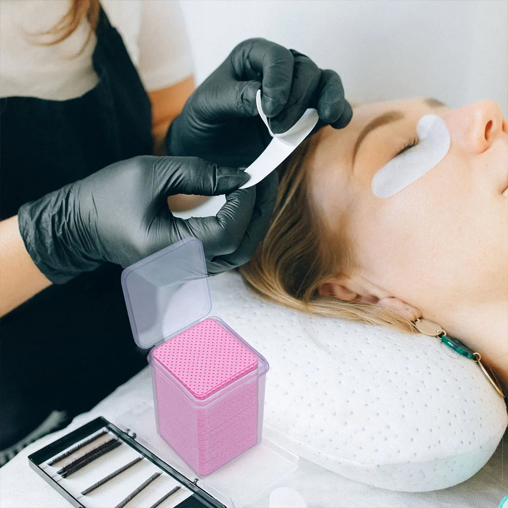 200 Stück Wischtücher für Wimpernkleber-Flaschen - Kompakte Reinigungspads Entfernen Rückstände Schnell Ideal für Reisen und Täglichen Gebrauch