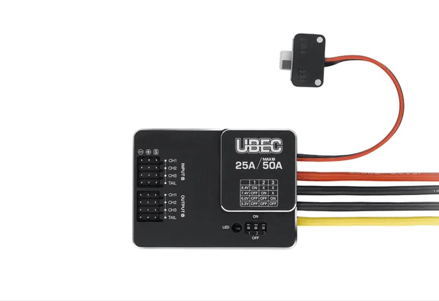 Hobbywing UBEC 25A HV 3-18S Module 25A External Switching for DIY FPV Mini Racing Quadcopter Drone