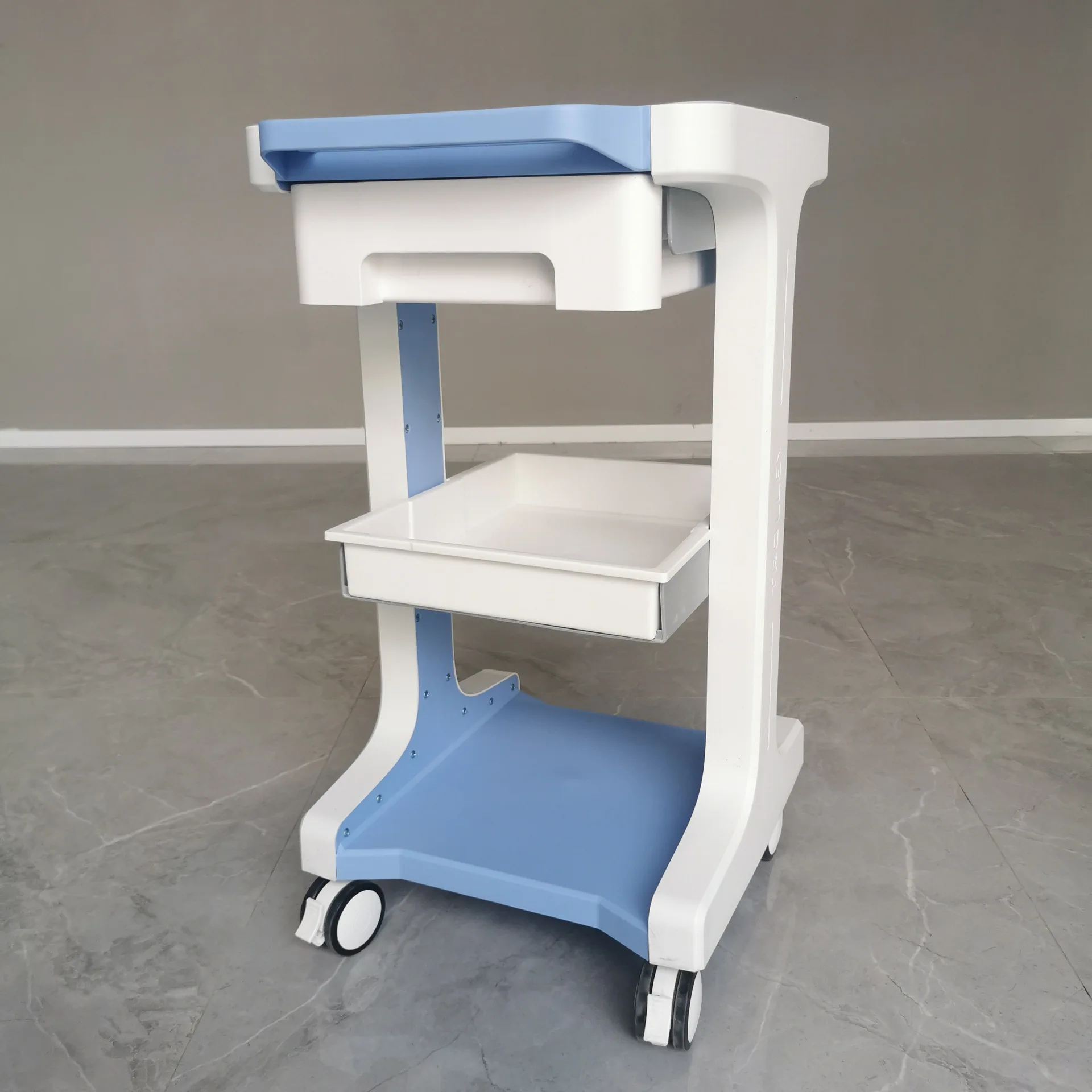 ABS Multi-functional Dentals Beauty Instrument Clinic Mobile Cart Shelf With Drawer Tool Cart Beauty Salons Trolley