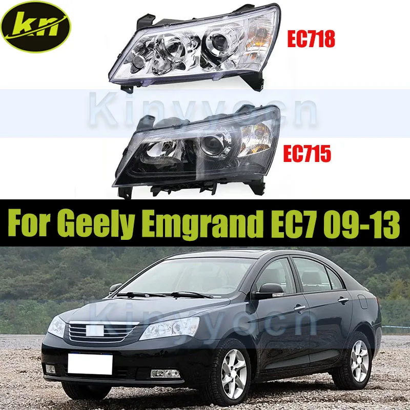 

Front Bumper Headlight For Geely Emgrand EC7 EC715 EC718 2009-2013 Front Bumper Headlamp Head Light