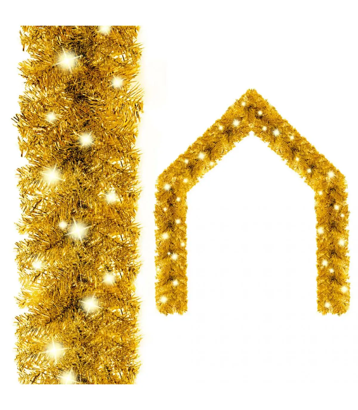 Christmas lights 20 m Gold LED Christmas garland lights