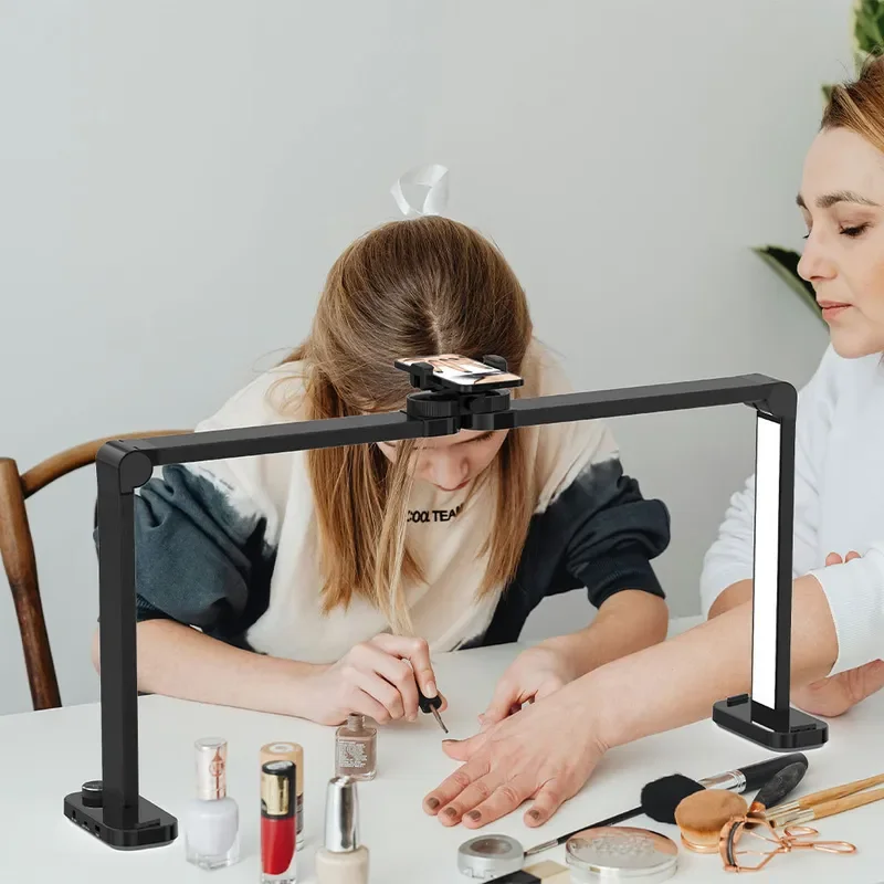 for Desktop Nail Lamp and Eyelash Extension Fill Light with Bridge Structure Design for Professional Manicure and Lash