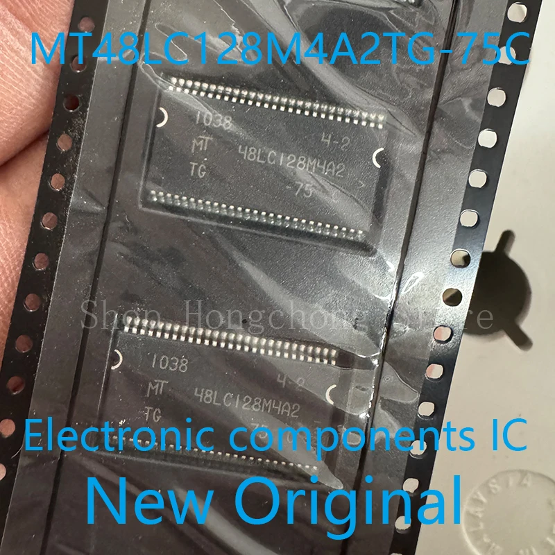 

New Original MT48LC128M4A2TG-75C DRAM Chip SDR SDRAM 512Mbit 128Mx4 3.3V 54-Pin TSOP-II Tray 2pcs