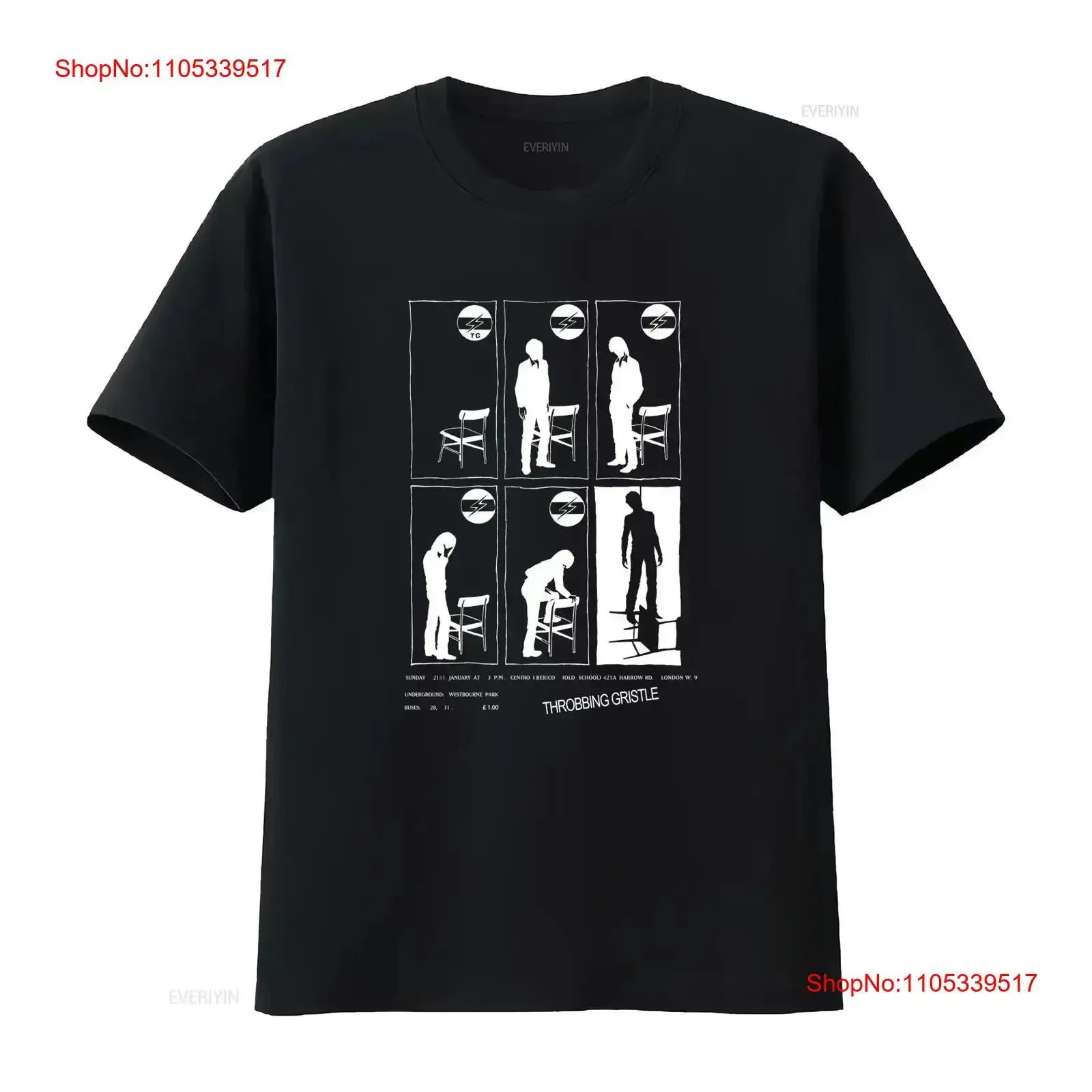 Throbbing Gristle Flyer T Shirt Coil Psychic TV Cabaret Voltaire Nurse with Wound Einstürzende Neubauten Skinny Puppy vintage