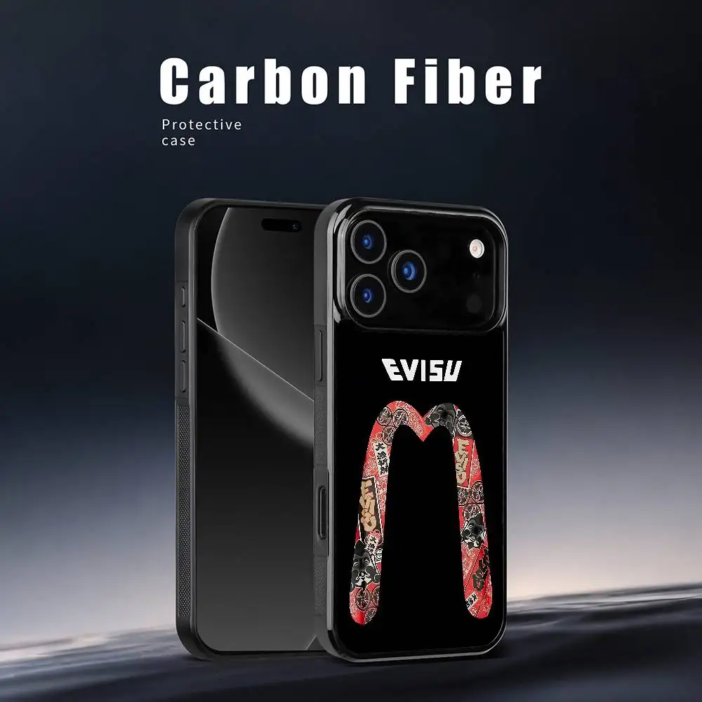 Модный логотип бренда E-EVISU-SU, чехол для телефона для IPhone 17, 16, 15, 14, 13, 12, 11 Pro Xs Max Mini Plus Celulares Hard Funda Модный логотип бренда E-EVISU-SU, чехол для телефона для IPhone 17, 16, 15, 14, 13, 12, 11 Pro Xs Max Mini Plus Celulares Hard Funda