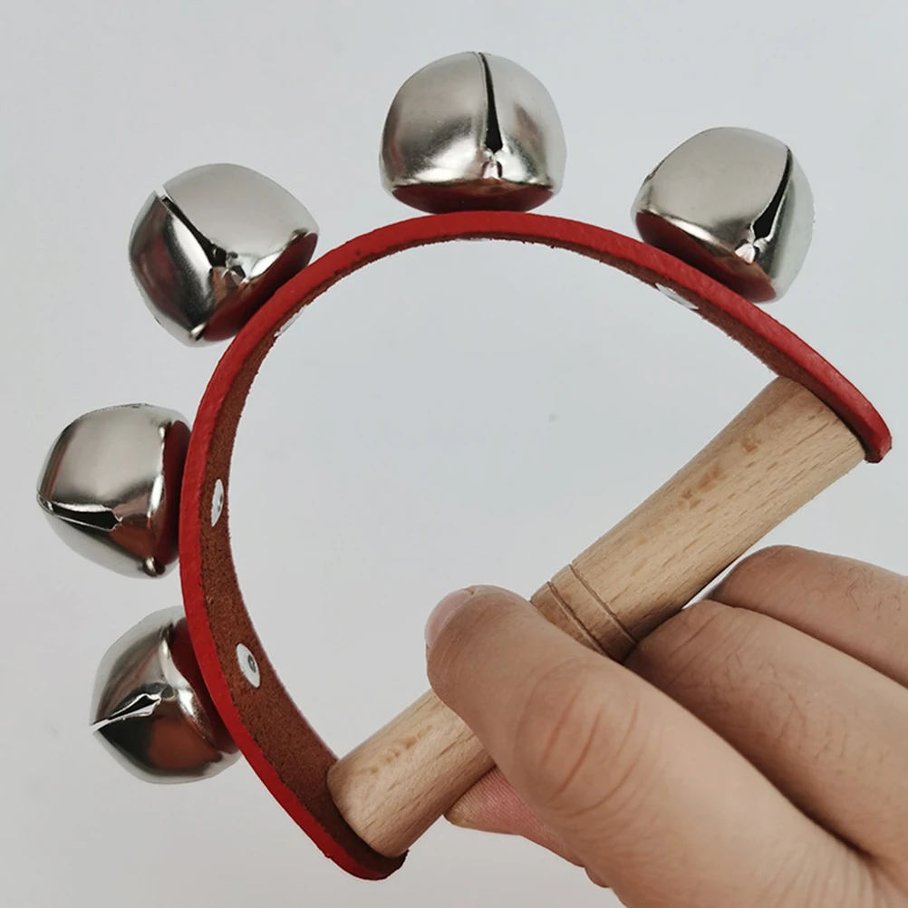 

3 Pcs Half-circle Ringing Musical Party Tambourine Bells for Kids Portable Tambourines with Shakers Jingle