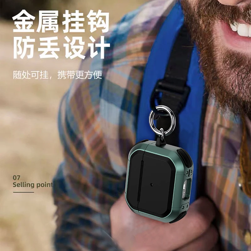 غطاء لجهاز Airpods Pro 2 حافظة تي بي يو غطاء حماية لجهاز AirPods 3 جيل ملحقات سماعات لاسلكية مع سلسلة مفاتيح