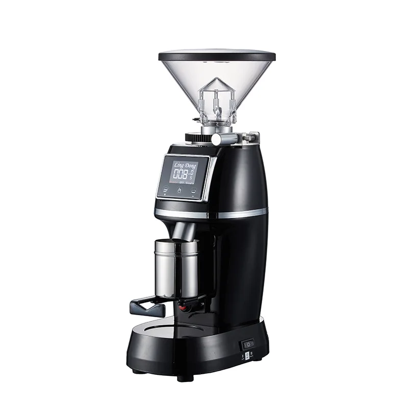 

New Cone Knife Coffee Coffee Grinder Italian Household Grinder with Blowing Metal Bean Warehouse