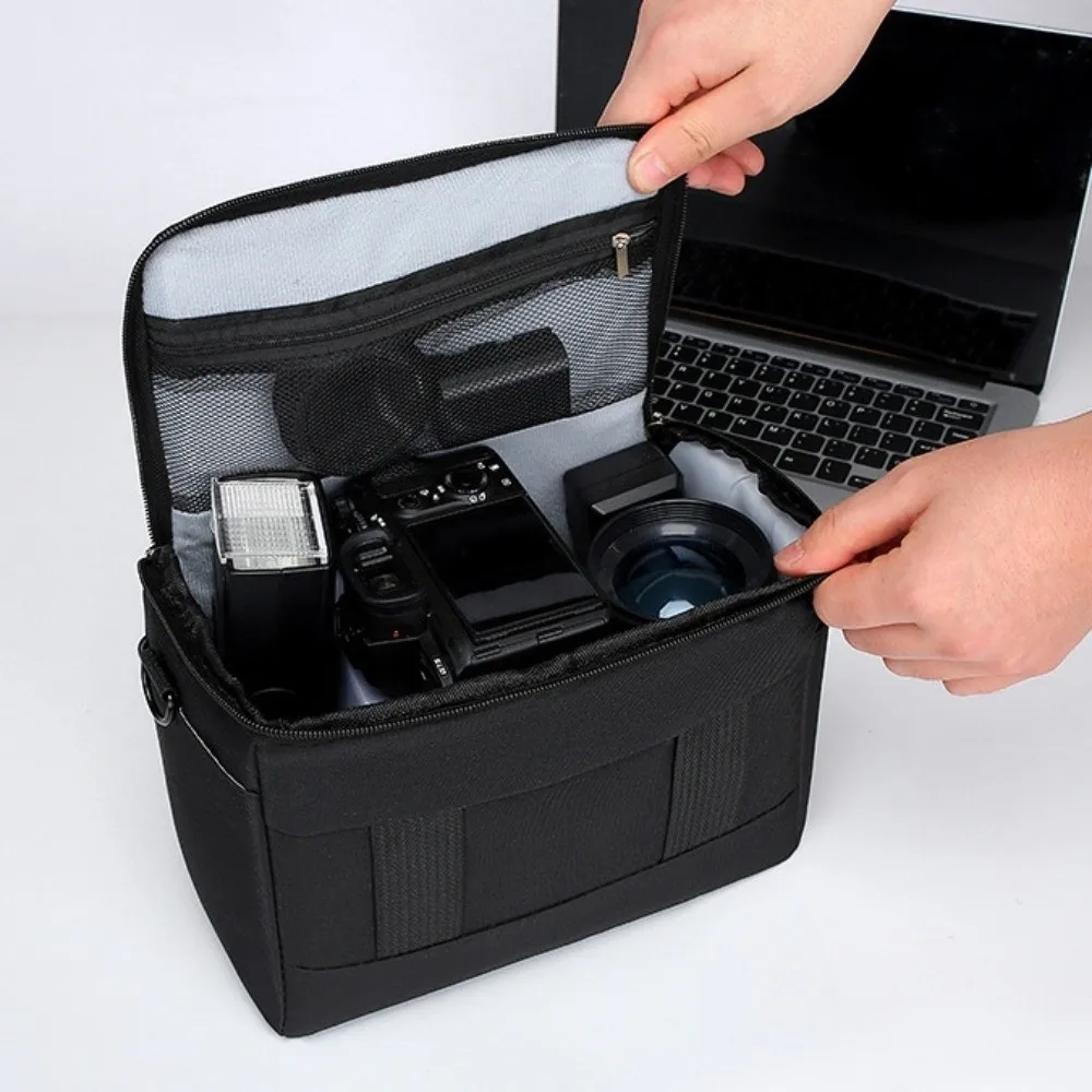 Multi-functional Digital DSLR Camera Bag Wear Resistant Padded Dividers Camera Storage Bag Durable Waterproof Camera Lens Pouch