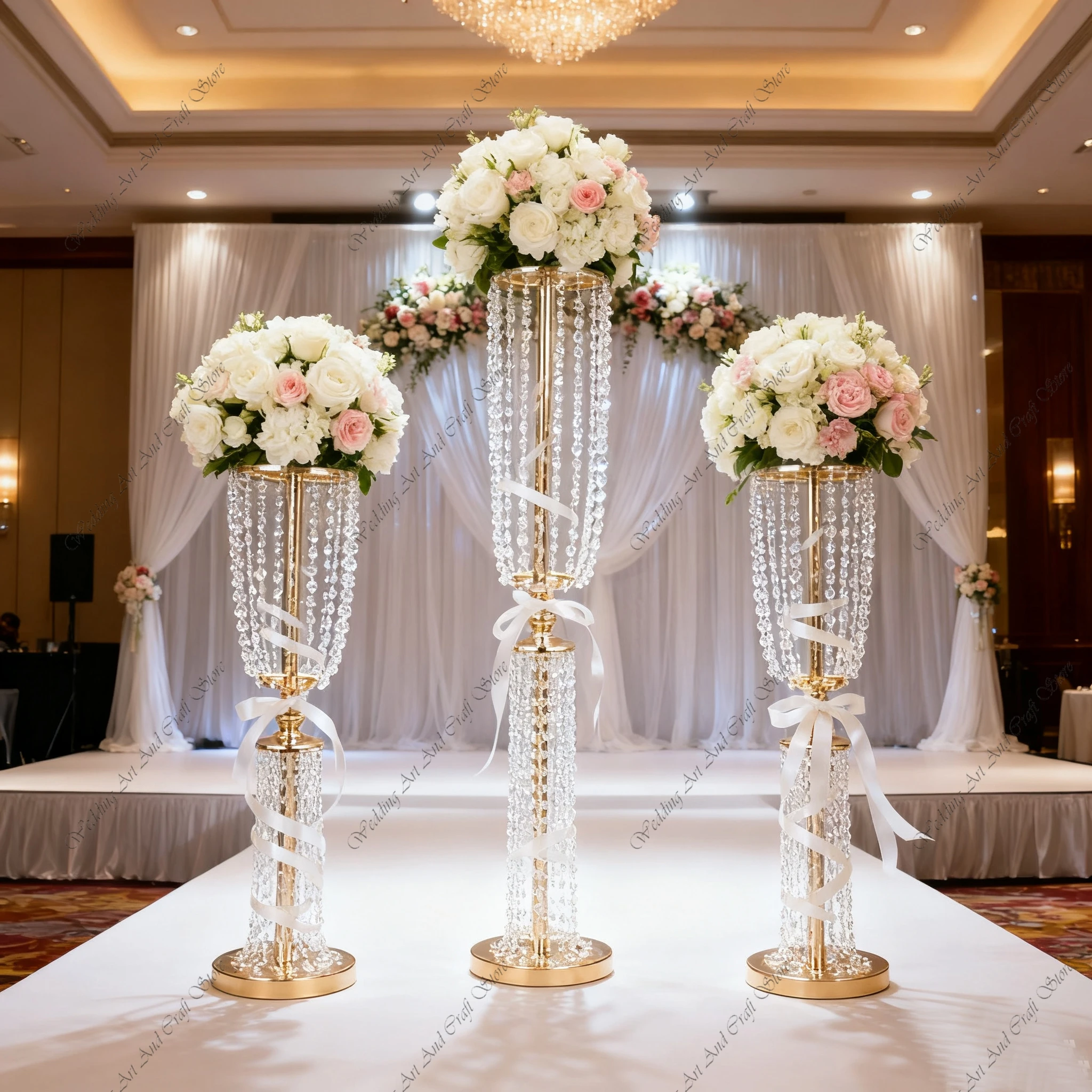 12 шт. 60/80/100 см f30 свадеб – обзор и цена Centerpiece Vase Tall