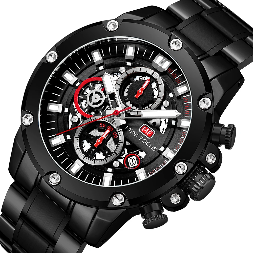 MINIFOCUS Men’s Business Quartz Watch – Waterproof Stainless Steel Wristwatch for Office & Daily Wear AliExpress Trending Pick