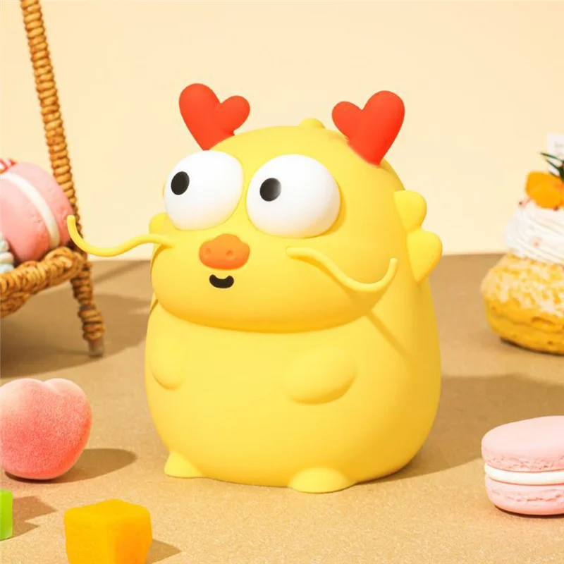 LICE-Long Bao Bao Dragon Year Ночник Перезаряжаемый Прикроватный светильник с регулируемой яркостью для сна Pat Lamp