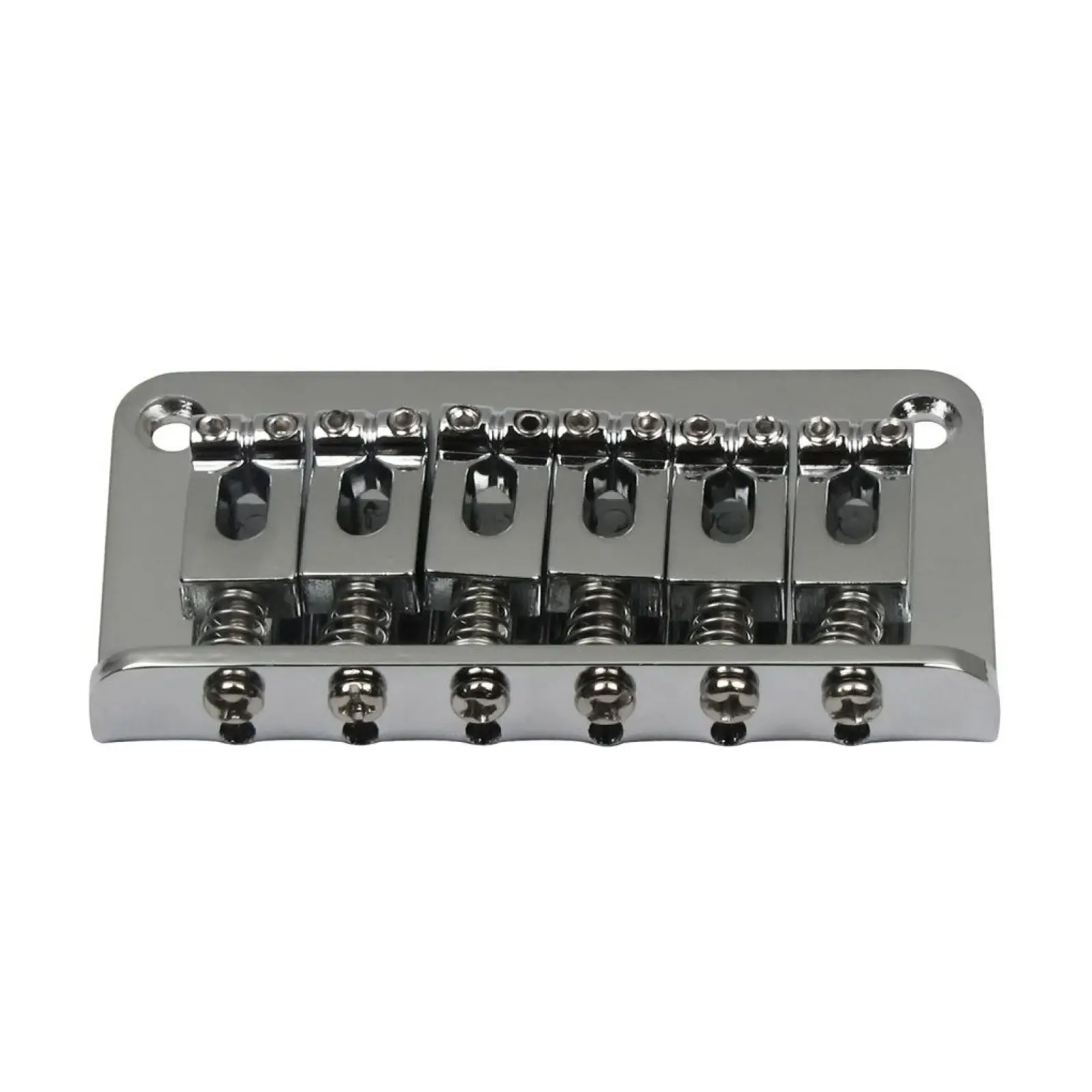 Mostek do gitary elektrycznej, 6-strunowy, chromowany, typu hardtail, 78*43mm, metalowy, stały, akcesoria do gitary elektrycznej.