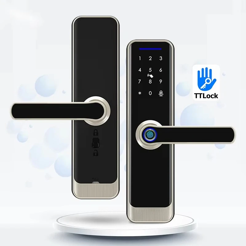 

Digital Lock Smart Door Lock Fingerprint Card Key Tuya Door Lock TTlock