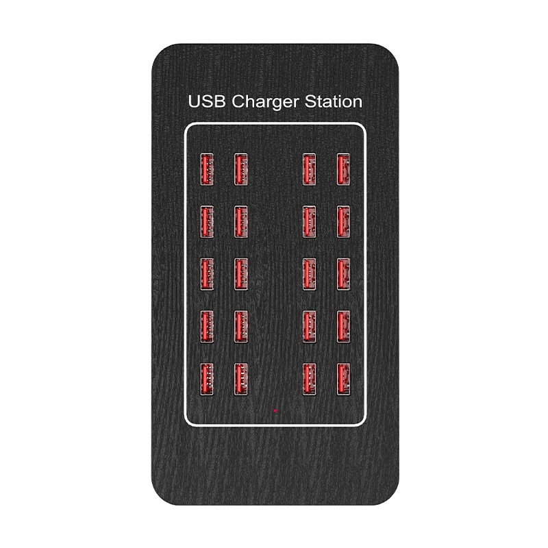 Multi port USB charger, 20 port (100W) desktop USB charging station, multifunctional USB smart charger, multi port USB, fast cha