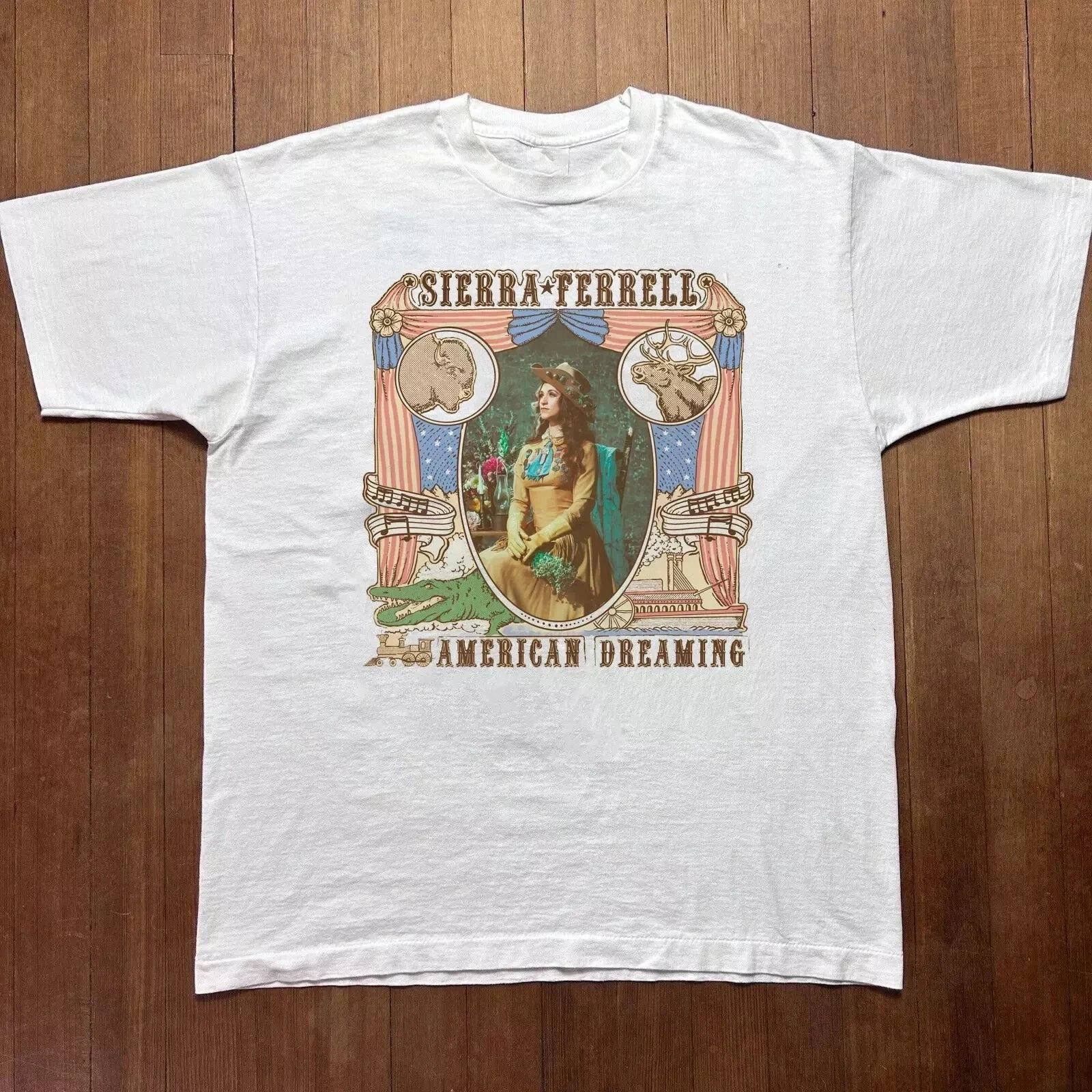 

Summer Women's Vintage Sierra Ferrell T-Shirt Sweat-wicking and Breathable Tee Streetwear Oversized Loose Casual