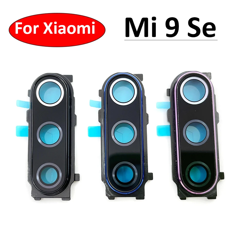 New For Xiaomi Mi 9 Se Mi9 9 Back Rear Camera Glass Lens Frame Cover With Adhensive