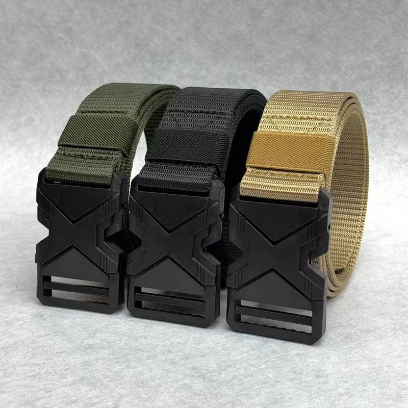 

Men Belt Nylon Webbing Fabric Tactical Army Canvas Casual Fashion Luxury Designer Jeans Belt for Men Military Sports Strap