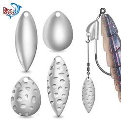 RoseWood Premium Quality Silver Willow/Colorado Brass Blade Fishing Lure Replacement Parts DIY Spinnerbait Spoon Accessories