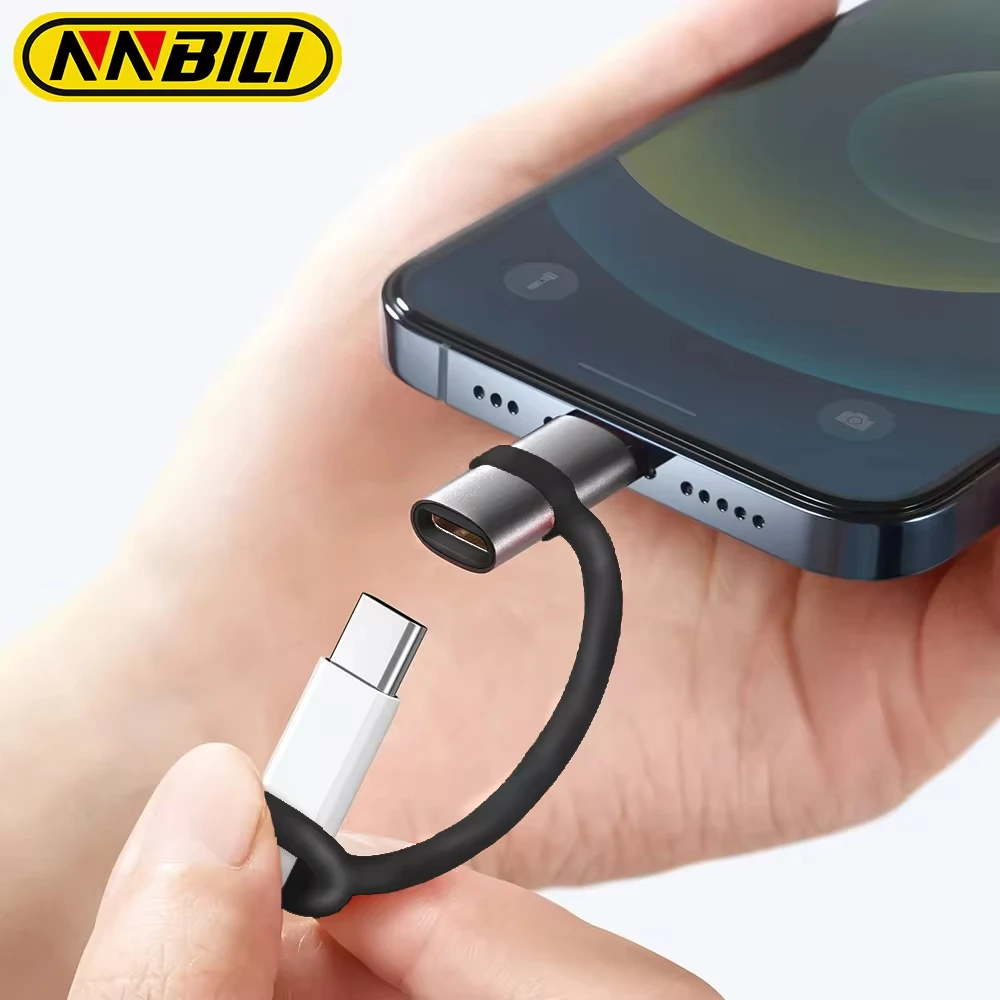 NNBILI For IOS Female To USB C Male Converter Type C To iPhone Adapter Fast Charging Adaptador For iPhone 15 14 13 Pro Max iPad