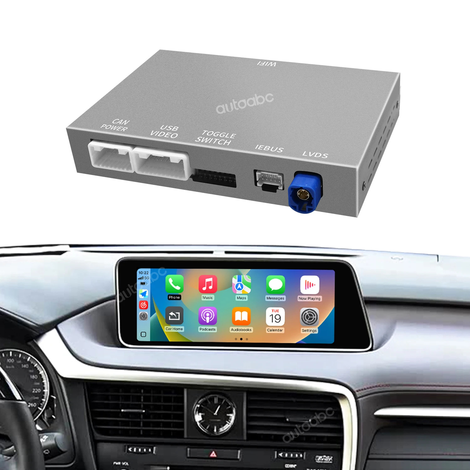 Carplay Android For Lexus UX200/UX250h/IS300/IS350/CT200h/RX350/RX450h/GS350h/LS500/LX570/LC500/RC300/RC350 With 1 Year Warranty