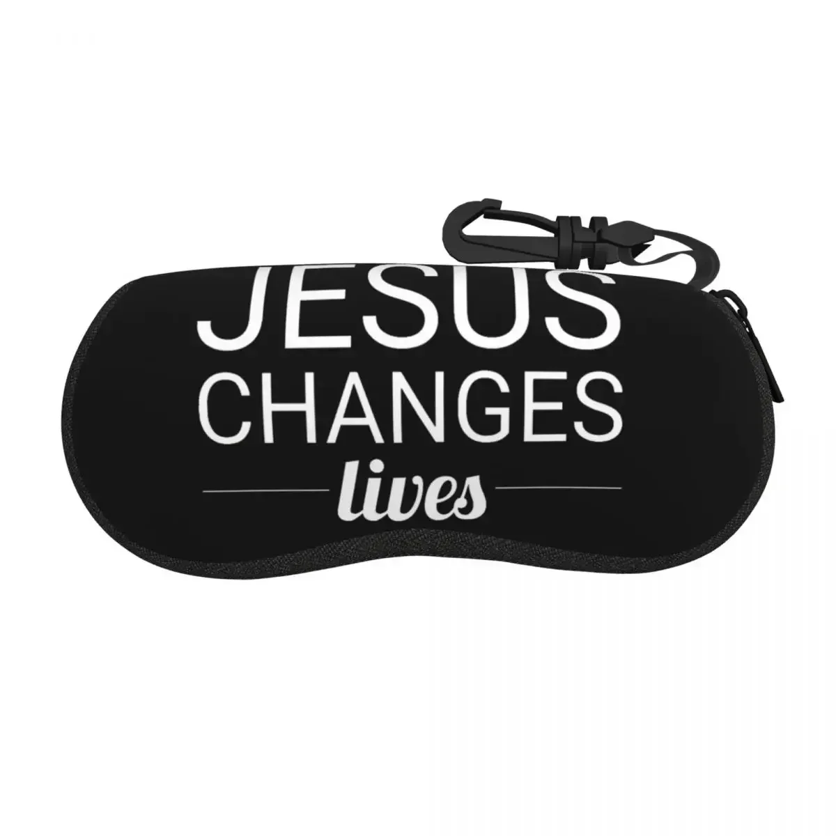 Custom Christian Cross Eyeglass Glasses Case Women Men Soft Changes My Life Sunglasses Protective Bag