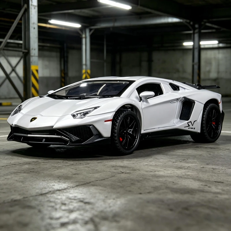 

1:32 Lamborghini LP750 alloy model doors can be opened has simulated sound and lighting functions rich in details