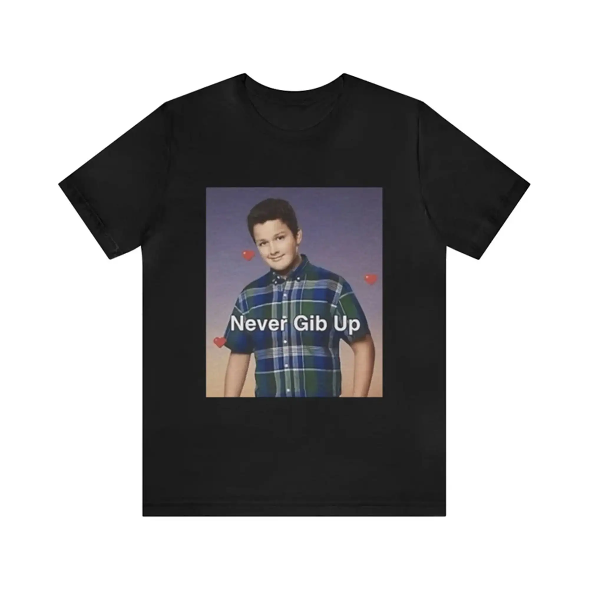 Nie gib up lustige Gibby Meme T-Shirt Parodie icarly