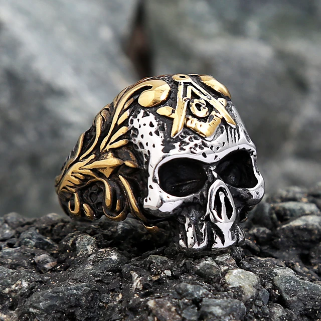 Masonic skull ring store