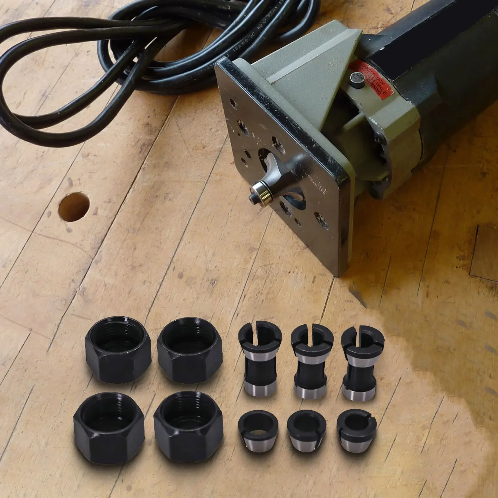 Collet Chuck Adapter Shaft Sleeve Router Bit As Pictures Shown Chuck Conversion Engraving Machines Hardness Carbide