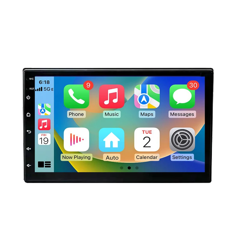 Junsun 7 9 10'' Universelles Autoradio mit CarPlay und Android Auto für VW, Fiat, Renault, Nissan, Peugeot, Ford, Hyundai, Kia, Honda, Toyota, Seat, IPS-Bildschirm, Multimedia-Player, Smarte