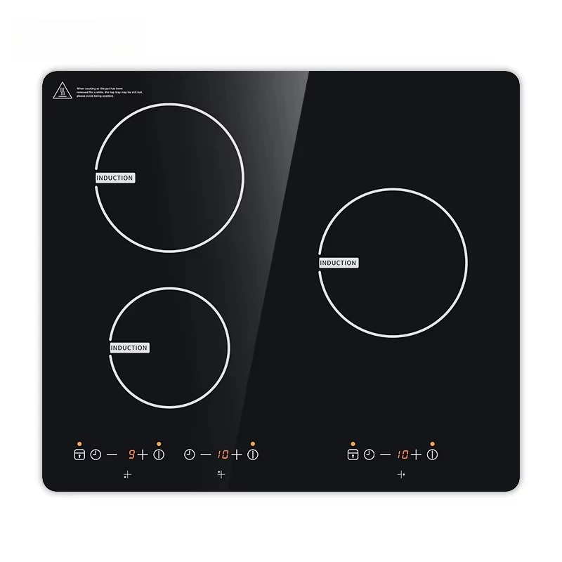 Built in 6000W Hot Plate Touch Electric Stove Three burner Induction Hob 4 Induction Cooker