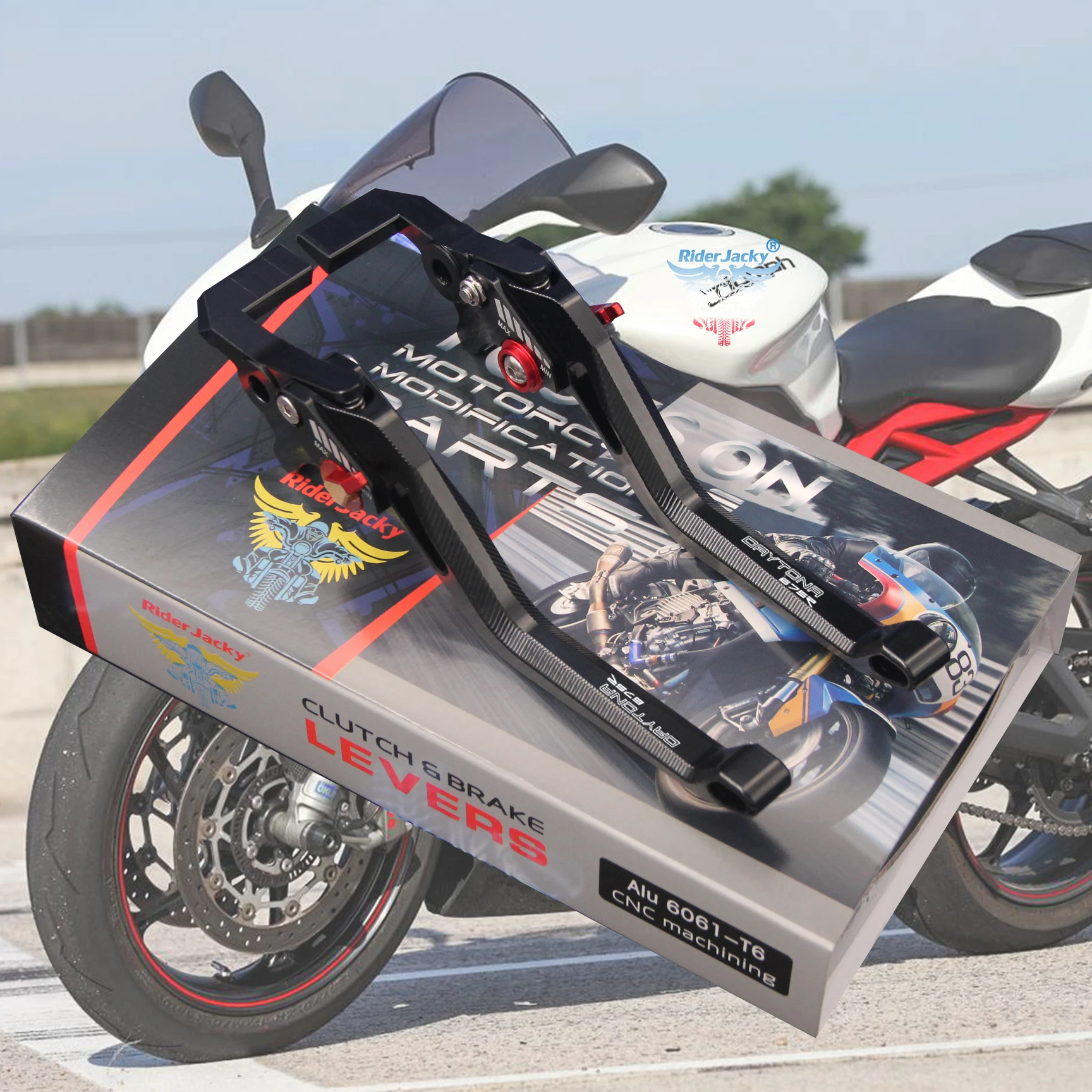 

For Triumph DAYTONA 675 R 2011-2017 (2013 2014 2015 2016 Adjustable 3D Rhombus Hollow Long Motorcycle Brake Clutch Levers