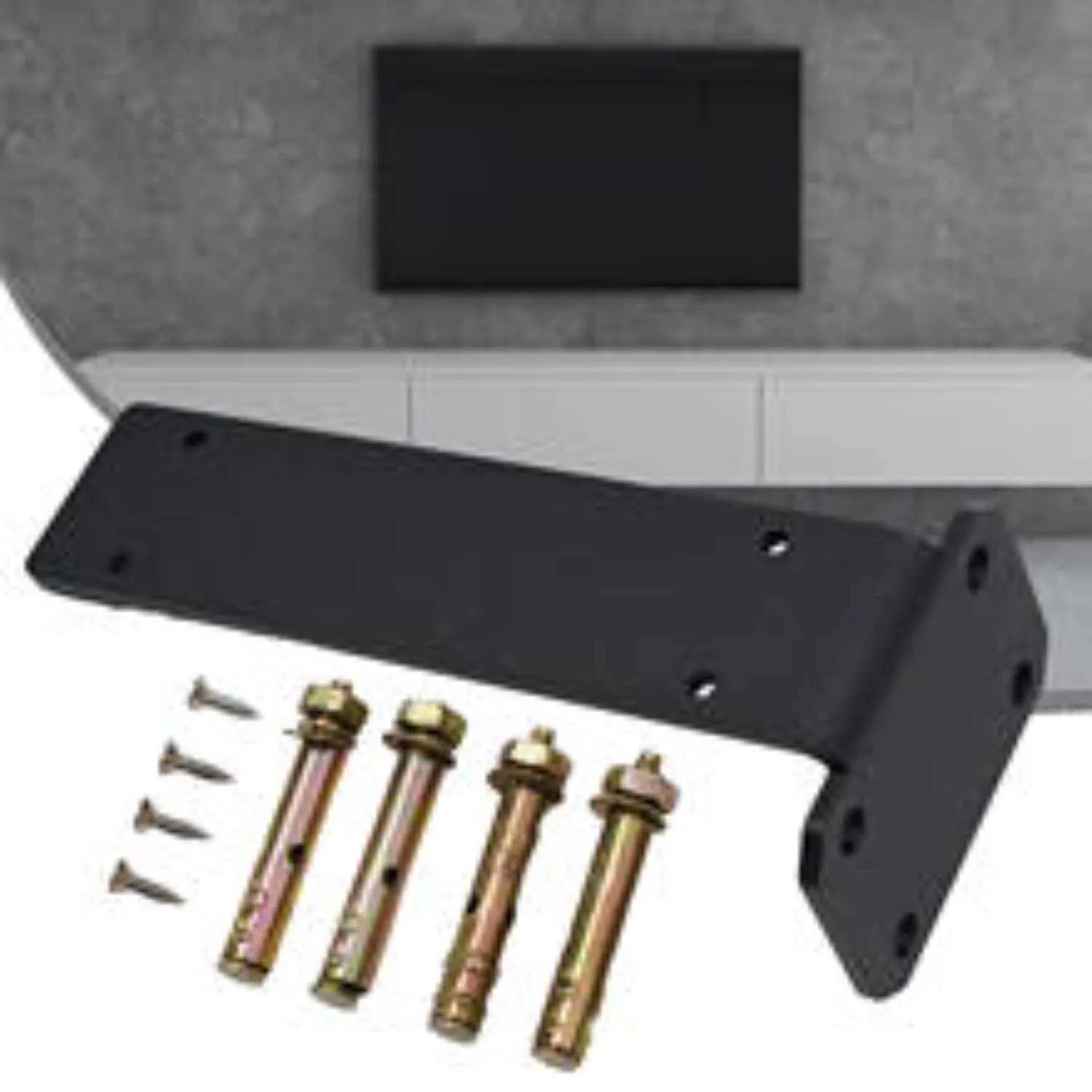 High Load-bearing Triangle Iron Bracket - Wall-mounted for Suspended Desk, TV Cabinet & Storage