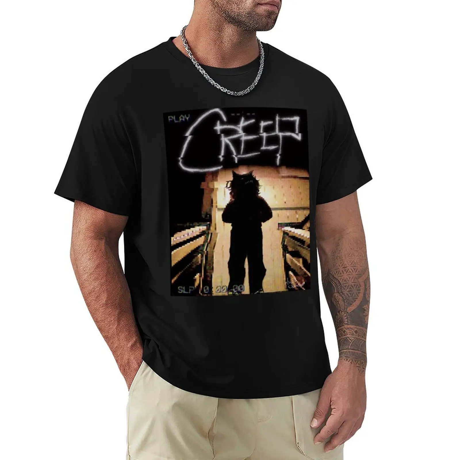 

PEACHFUZZ T-Shirt Simple Solid Color Crew Neck Tee