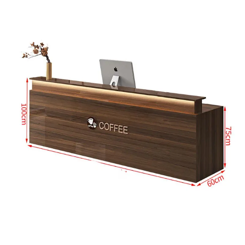 Aesthetic Beauty Reception Desk Modern Display Reception Desk Luxury Office Vintage Salon Trendy Bancone Commercial Furniture