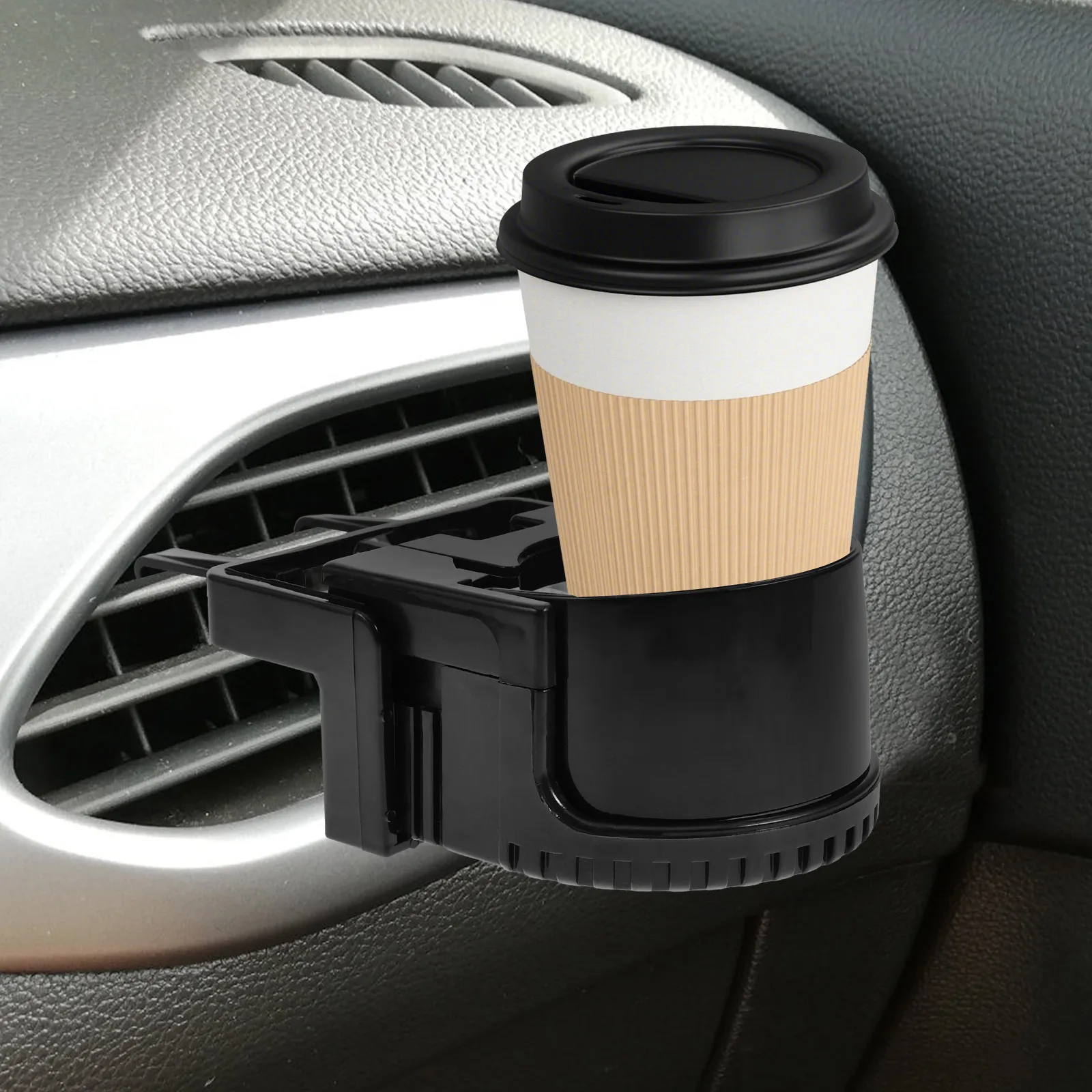 

Car Cup Holder Black Air Vent Drink Holder for Coffee Cups Automotive Water Bottle Mount Accessories Car Interior Items