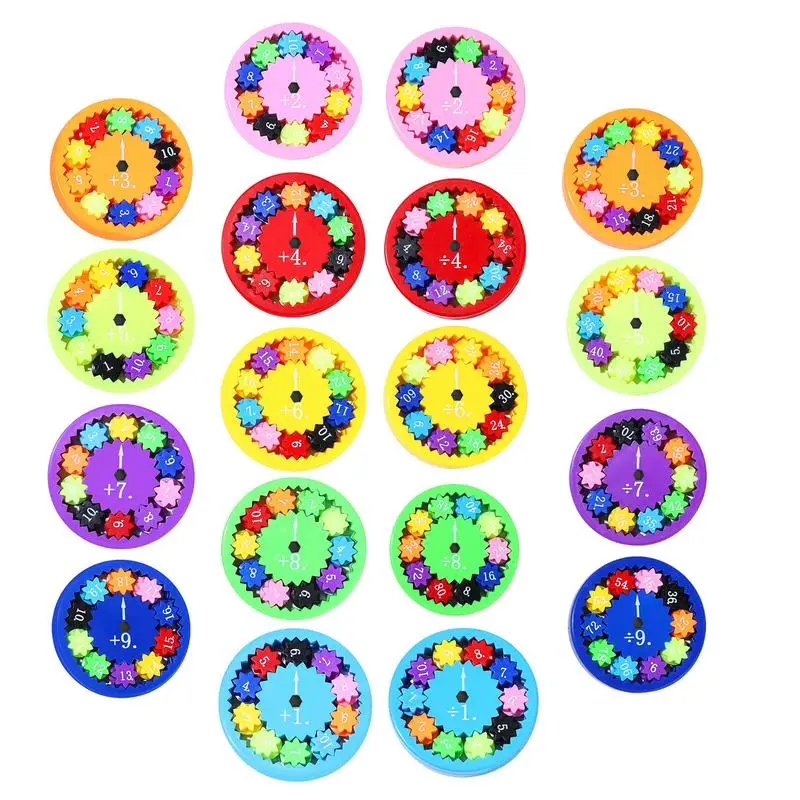 

Math Fact Spinner Light Up Fidget Toy Kids Finger Toys Children Learning Toys Portable Relaxing Toy Finger Exercise Toy