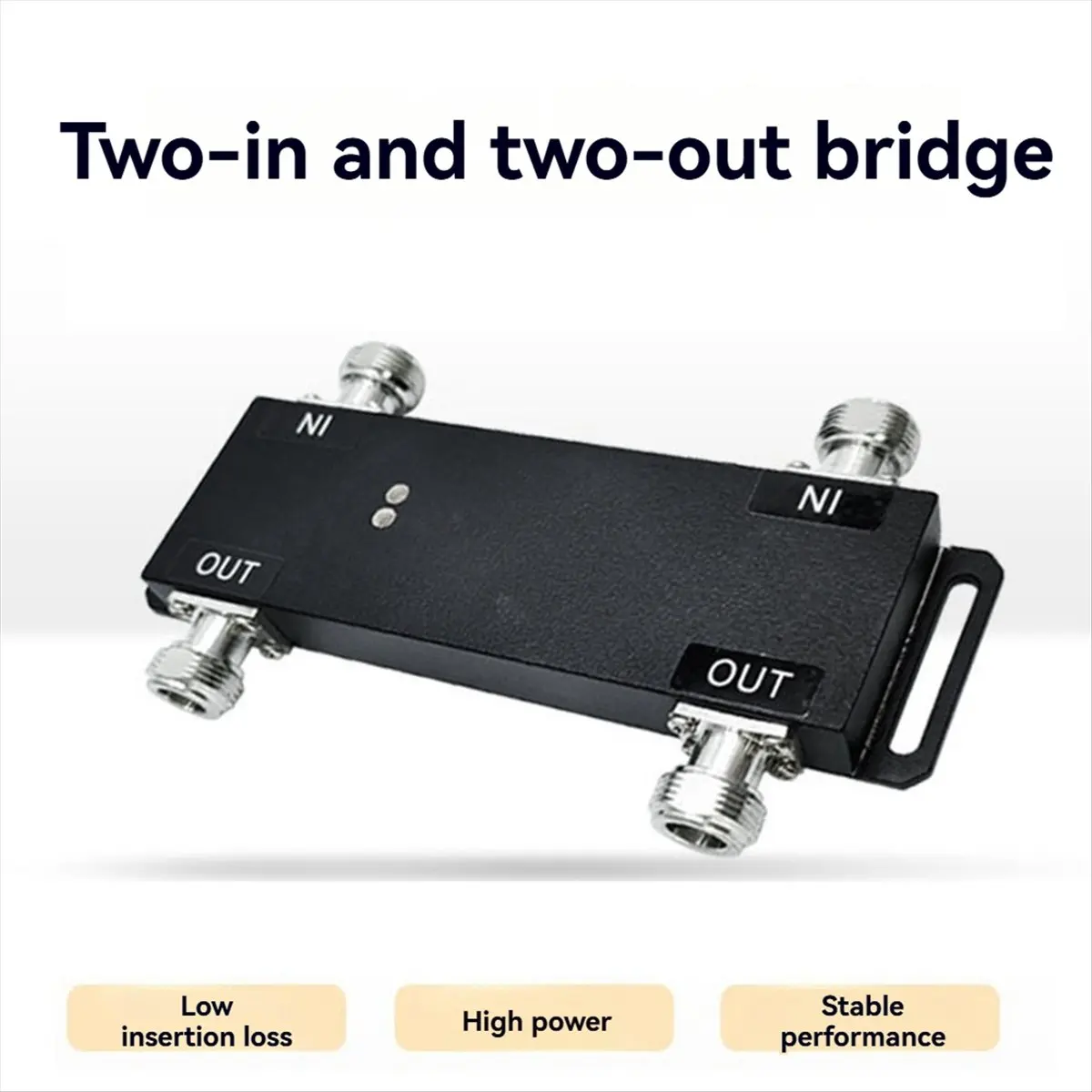 Cavity Bridge 2-Input 2-Output 3dB Bridge N Female Same Frequency Combiner 790-3800MHz Bridge