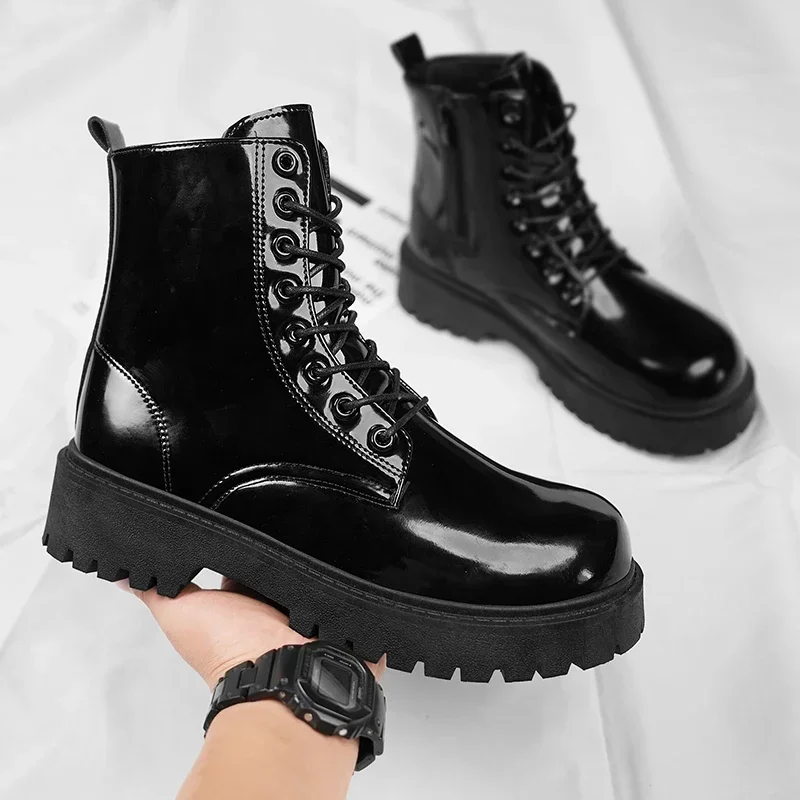 Boots Mens Shoes Casual Outdoor Platform Leather Walking Sports Fashion Luxury Designer Couple Unisex Women Ankle Chelsea