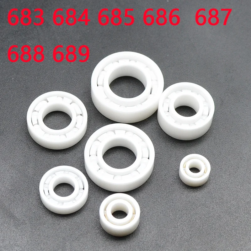 1Pcs full ZrO2 ceramic ball bearing zirconia bearings good quality  Ball Bearing Zirconia Bearing 608 683 684 685 686 687 688 69