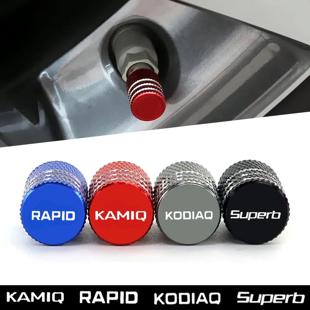 

4 шт., колпачки для шин Skoda Kamiq Rapid Kodiaq