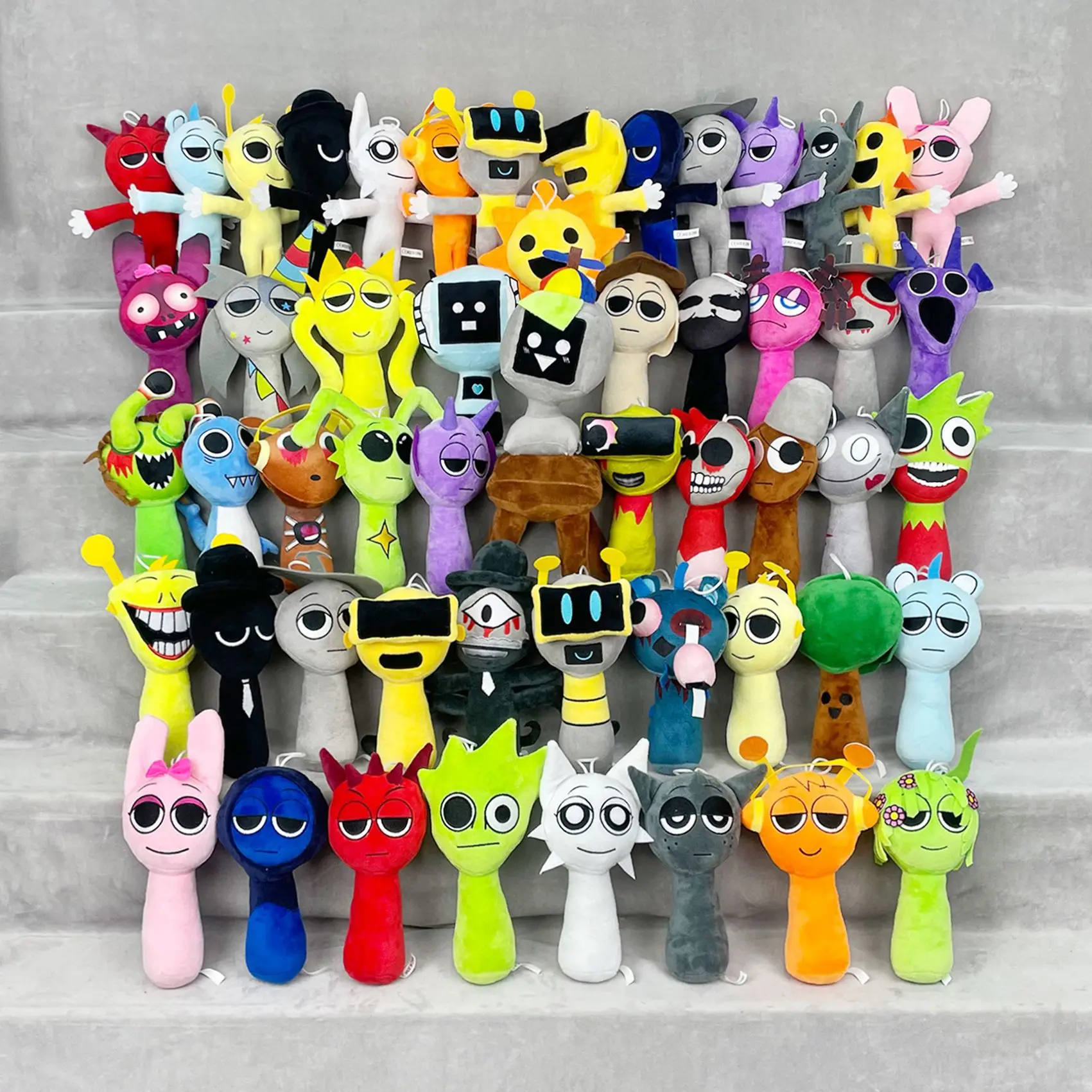 

Hot Sprunki Plush Toys Cartoon Pillow Stuffed Dolls -Random 1pcs Big Discount