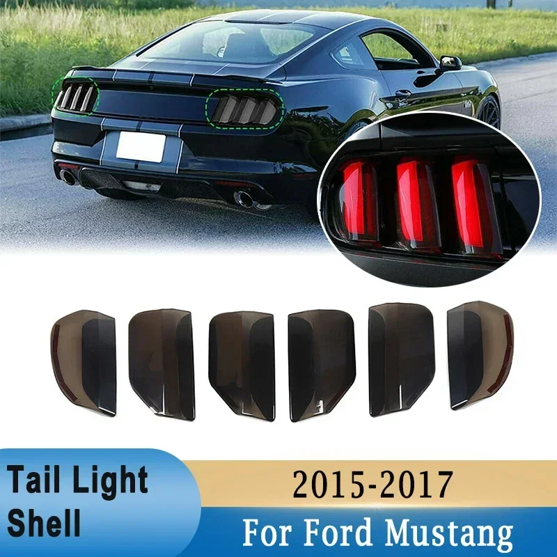 

6 шт., декоративная задняя крышка для заднего фонаря Ford Mustang 2015-2017 2018-2023