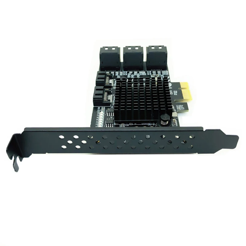 Tarjeta de expansión SATA 3 PCI Express de 8 puertos, controlador PCI-E SATA, tarjeta PCIE 1X a SATA SATA3.0, adaptador de 6Gb, tarjetas adicionales para HDD SSD