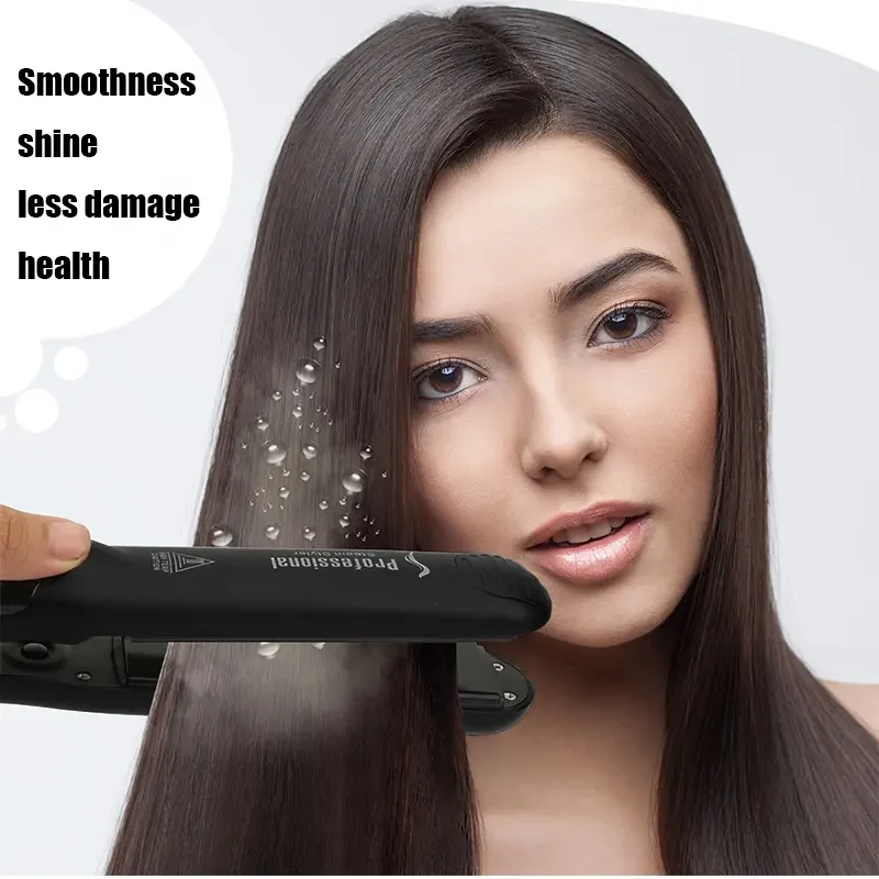 

Professional Steam Hair Straightener Ceramic Vapor Hair Flat Iron Seam Hair Straightening Iron Curler Steamer Hair Styling Tool