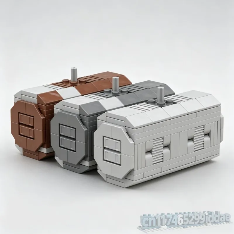 Parts Space Transport expand Container Vehicle Model Custom Puzzle DIY Creative Assembly Building Blocks Sci-Fi Cargo Toy Gift