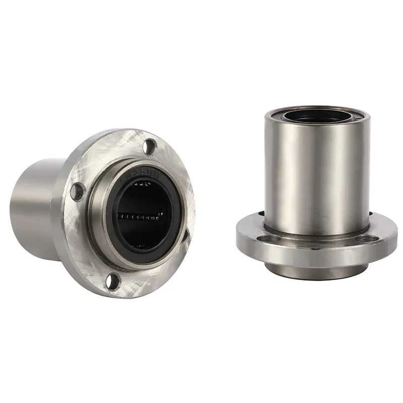 Flange Linear Motion Bushing LMFP Bearing LMFP10LUU LMFP10UU LMFP12LUU LMFP12UU ~LMFP8UU Bearing Steel For 3d Printer Part CNC