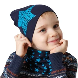 New Autumn Winter Cotton Baby Hat Boys Girls Warm Cap Scarf Infant Hats Set Baby Girls Hat Children Beanie Hat Spring Baby Cap
