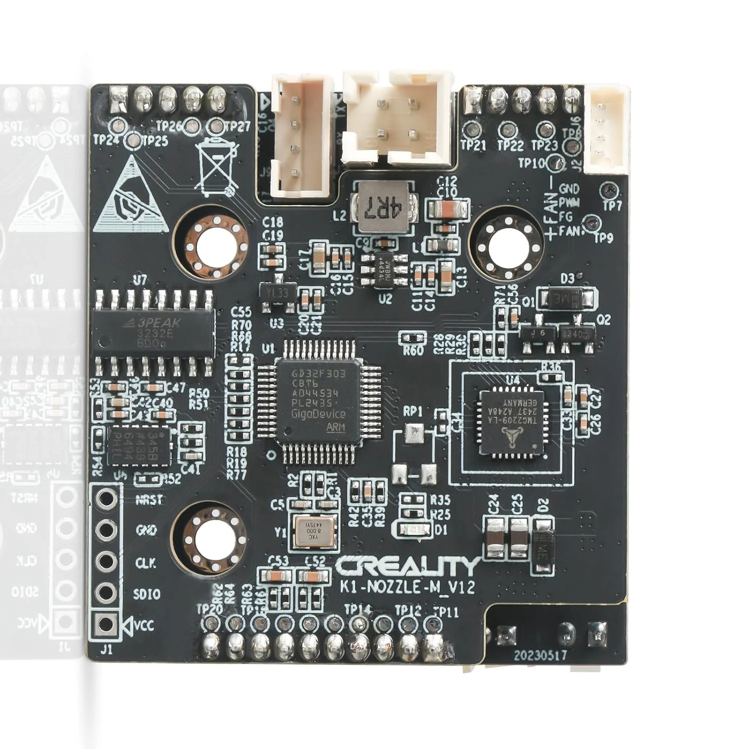 Oryginalna płytka PCB hotendu Creality do K1/K1C/K1 SE/K1 Max, adapter, zamiennik akcesoriów do drukarki 3D PCBA_G_Dla K1/KIC/K1 — zdjęcie produktu 6